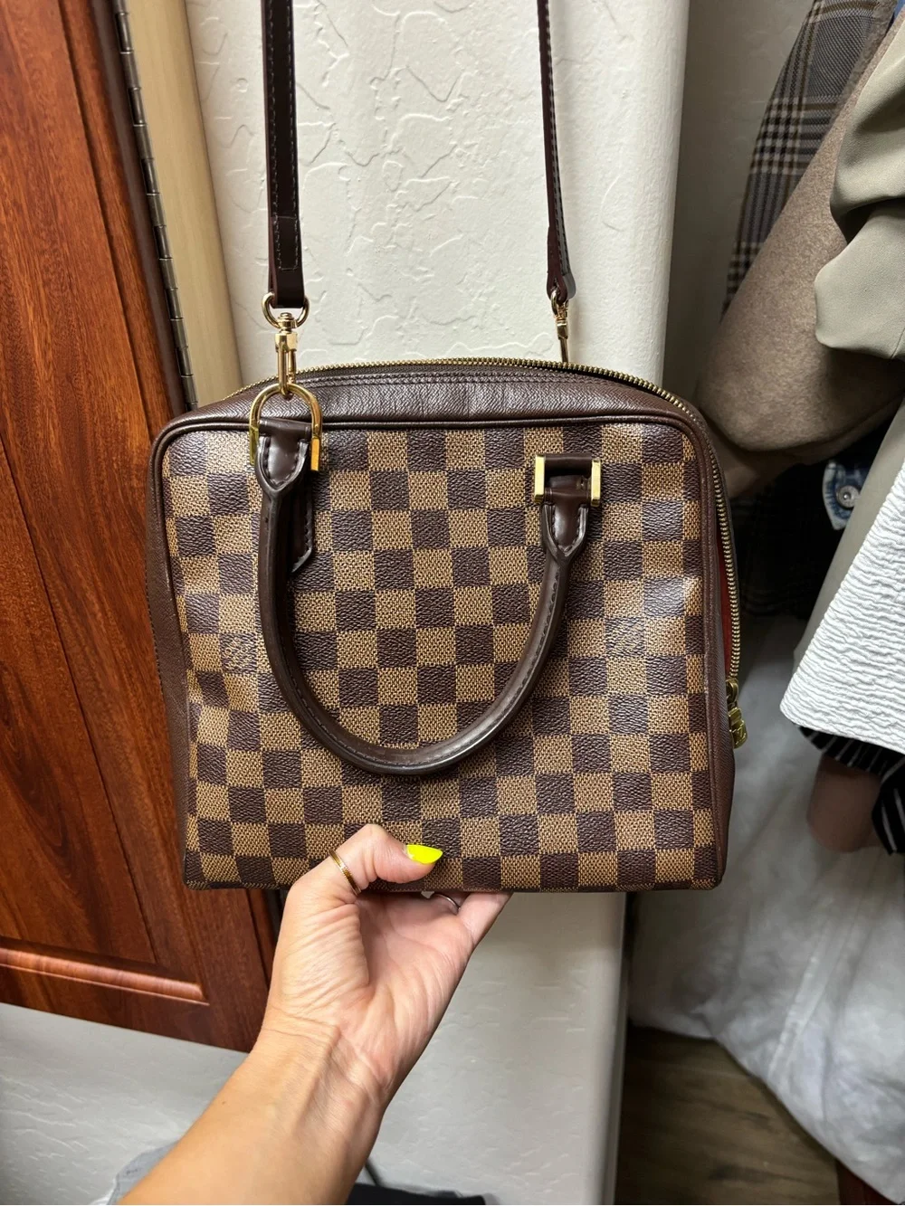 Louis Vuitton Brown Damier Canvas Satchel amazing shape!